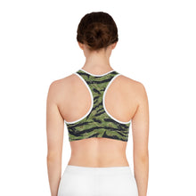 Load image into Gallery viewer, Sports Bra (AOP) - Jungle Tiger Stripe
