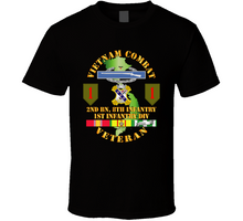 Load image into Gallery viewer, Army - Vietnam Combat Infantry Veteran W 2nd Bn 8th Inf - 1st Id Ssi Classic T Shirt
