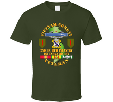 Load image into Gallery viewer, Army - Vietnam Combat Infantry Veteran W 2nd Bn 8th Inf - 1st Id Ssi Classic T Shirt
