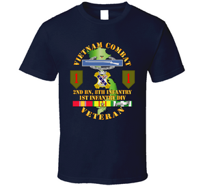 Army - Vietnam Combat Infantry Veteran W 2nd Bn 8th Inf - 1st Id Ssi Classic T Shirt