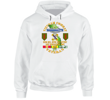 Load image into Gallery viewer, Army - Vietnam Combat Infantry Veteran W 2nd Bn 8th Inf - 1st Id Ssi Hoodie
