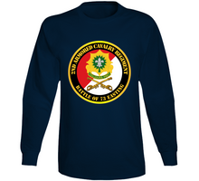 Load image into Gallery viewer, Army - 2nd Armored Cavalry Regiment Dui - Red White - Battle Of 73 Easting Long Sleeve
