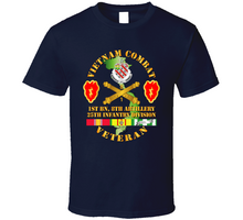 Load image into Gallery viewer, Army - Vietnam Combat Veteran W 1st Bn 8th Artillery Dui - 25th Id Ssi Classic T Shirt
