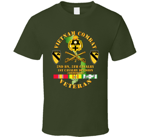 Army - Vietnam Combat Cavalry Veteran W 2nd Bn 5th Cav Dui - 1st Cav Div Classic T Shirt
