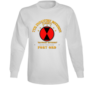 Army - 7th Infantry Division - Ft Ord Long Sleeve