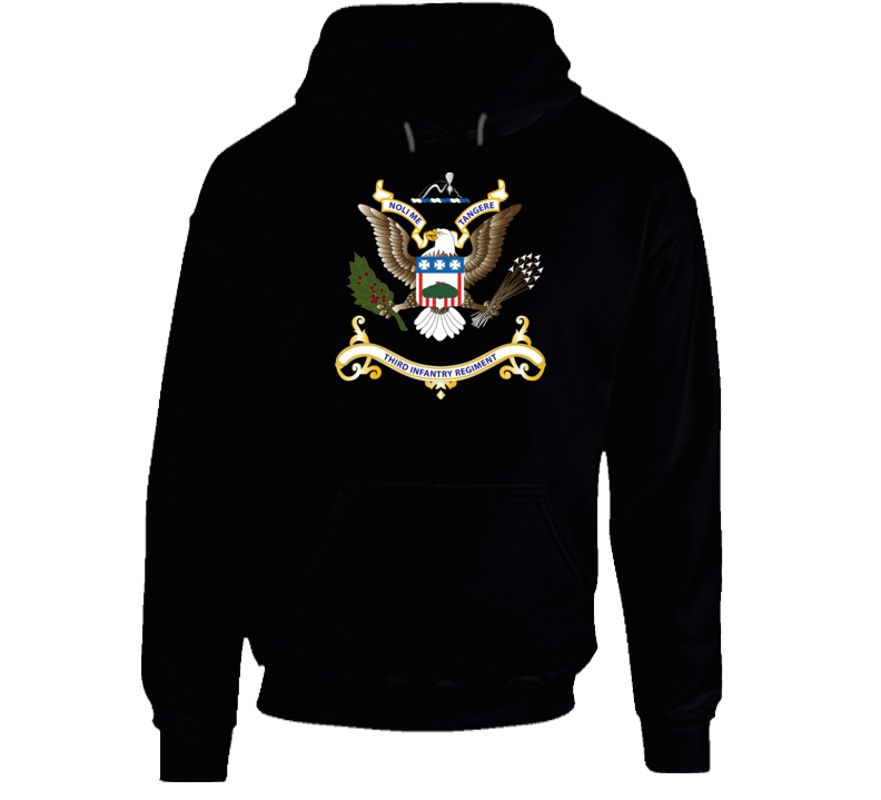 Army - Regimental Colors - 3rd Infantry Regimental Colors Wo Flag V1 Hoodie