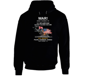 Navy - War - Attack On Pearl Harbor - Japanese Planes - Uss Arizona Hoodie