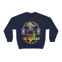 Load image into Gallery viewer, Unisex Heavy Blend Crewneck Sweatshirt - Army - Vietnam Combat Vet - N Co 75th Infantry (Ranger) - 173rd Airborne Bde SSI
