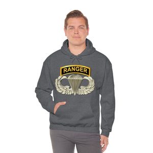 Unisex Heavy Blend Hooded Sweatshirt - SOF - Airborne Badge - Ranger Tab