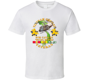 Army - Vietnam Combat Cavalry Veteran w 9th Cav Helicopter Classic T Shirt