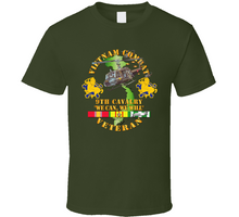 Load image into Gallery viewer, Army - Vietnam Combat Cavalry Veteran w 9th Cav Helicopter Classic T Shirt
