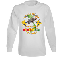 Load image into Gallery viewer, Army - Vietnam Combat Cavalry Veteran w 9th Cav Helicopter V1 Long Sleeve

