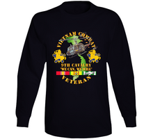 Load image into Gallery viewer, Army - Vietnam Combat Cavalry Veteran w 9th Cav Helicopter V1 Long Sleeve
