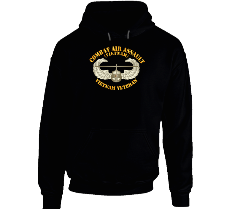 Army - Combat Air Assault - Vietnam w 1 Star Hoodie