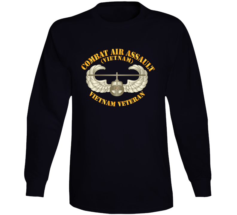 Army - Combat Air Assault - Vietnam w 1 Star V1 Long Sleeve