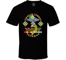 Load image into Gallery viewer, Army - Vietnam Combat Infantry Veteran w 1st Bn 8th Inf  - 4th ID SSI  Classic T Shirt
