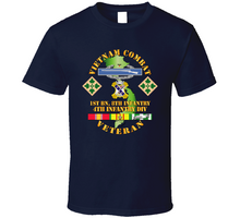 Load image into Gallery viewer, Army - Vietnam Combat Infantry Veteran w 1st Bn 8th Inf  - 4th ID SSI  Classic T Shirt
