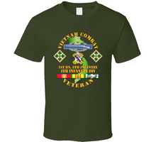 Load image into Gallery viewer, Army - Vietnam Combat Infantry Veteran w 1st Bn 8th Inf  - 4th ID SSI  Classic T Shirt
