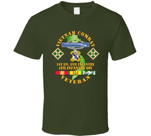 Army - Vietnam Combat Infantry Veteran w 1st Bn 8th Inf  - 4th ID SSI  Classic T Shirt