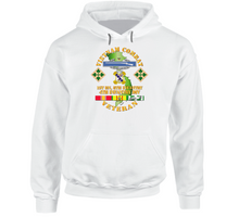 Load image into Gallery viewer, Army - Vietnam Combat Infantry Veteran w 1st Bn 8th Inf  - 4th ID SSI  Hoodie
