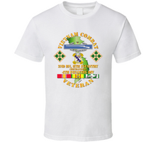 Load image into Gallery viewer, Army - Vietnam Combat Infantry Veteran w 2nd Bn 8th Inf (Mech) - 4th ID SSI Classic T Shirt
