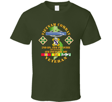 Load image into Gallery viewer, Army - Vietnam Combat Infantry Veteran w 2nd Bn 8th Inf (Mech) - 4th ID SSI Classic T Shirt
