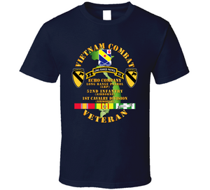 Army - Vietnam Combat Veteran w  E Co - 52nd Inf ABN - 1st Cav Div Classic T Shirt