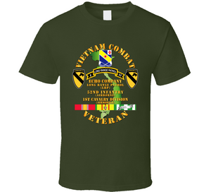 Army - Vietnam Combat Veteran w  E Co - 52nd Inf ABN - 1st Cav Div Classic T Shirt