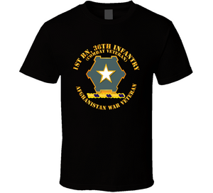 Army - 1st Bn 36th Infantry DUI - Combat Vet - Afghanistan War Vet V1 Classic T Shirt