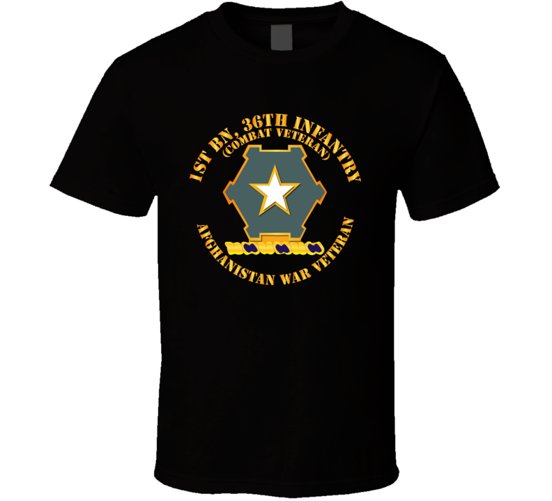 Army - 1st Bn 36th Infantry DUI - Combat Vet - Afghanistan War Vet Classic T Shirt