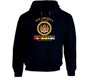 Navy - USS America (CV-66) - Vietnam Vet w VN SVC Hoodie