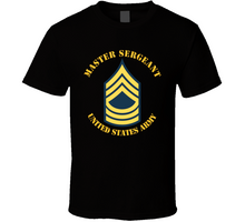 Load image into Gallery viewer, Army - Enlisted - MSG - Master Sergeant  - Blue Classic T Shirt

