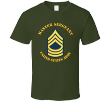 Load image into Gallery viewer, Army - Enlisted - MSG - Master Sergeant  - Blue Classic T Shirt
