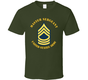 Army - Enlisted - MSG - Master Sergeant  - Blue Classic T Shirt