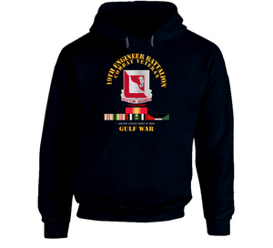 Army - 19th Engineer Battalion - Gulf War w SVC Hoodie