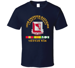 Army - 19th Engineer Battalion - w VN SVC V1 Classic T Shirt