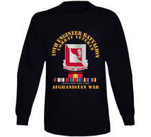 Load image into Gallery viewer, Army - 19th Engineer Battalion - Afghanistan War w SVC V1 Long Sleeve
