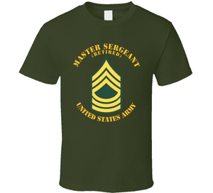 Army - Enlisted - MSG - Master Sergeant  - Std - Retired Classic T Shirt