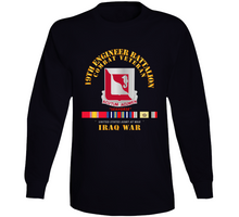 Load image into Gallery viewer, Army - 19th Engineer Battalion - Iraq War w SVC V1 Long Sleeve
