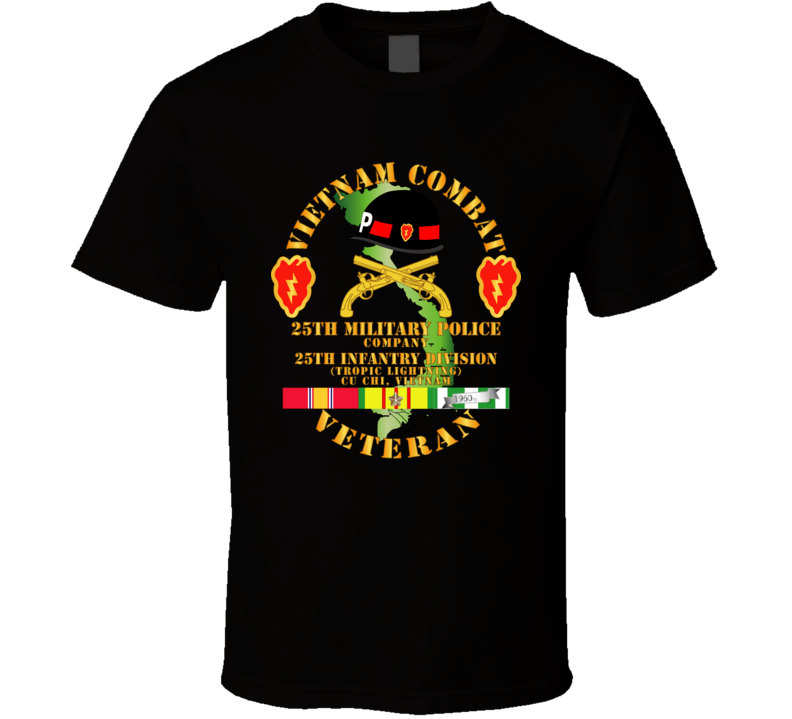 Army - Vietnam Combat Veteran w 25th Military Police Co w 25th ID V1 Classic T Shirt