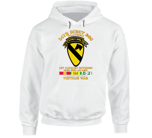 Army - 34th Scout Dog Platoon 1st Cav w Tab - VN SVC Hoodie