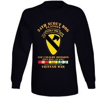 Load image into Gallery viewer, Army - 34th Scout Dog Platoon 1st Cav w Tab - VN SVC Long Sleeve
