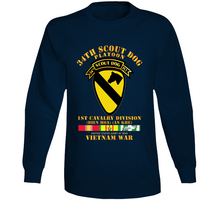 Load image into Gallery viewer, Army - 34th Scout Dog Platoon 1st Cav w Tab - VN SVC Long Sleeve
