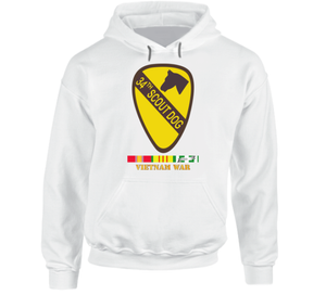 Army - 34th Scout Dog Platoon w VN SVC wo Txt Hoodie