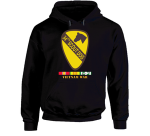 Army - 34th Scout Dog Platoon w VN SVC wo Txt Hoodie