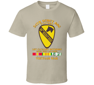 Army - 34th Scout Dog Platoon w VN SVC V1 Classic T Shirt