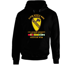 Army - 34th Scout Dog Platoon w VN SVC V1 Hoodie