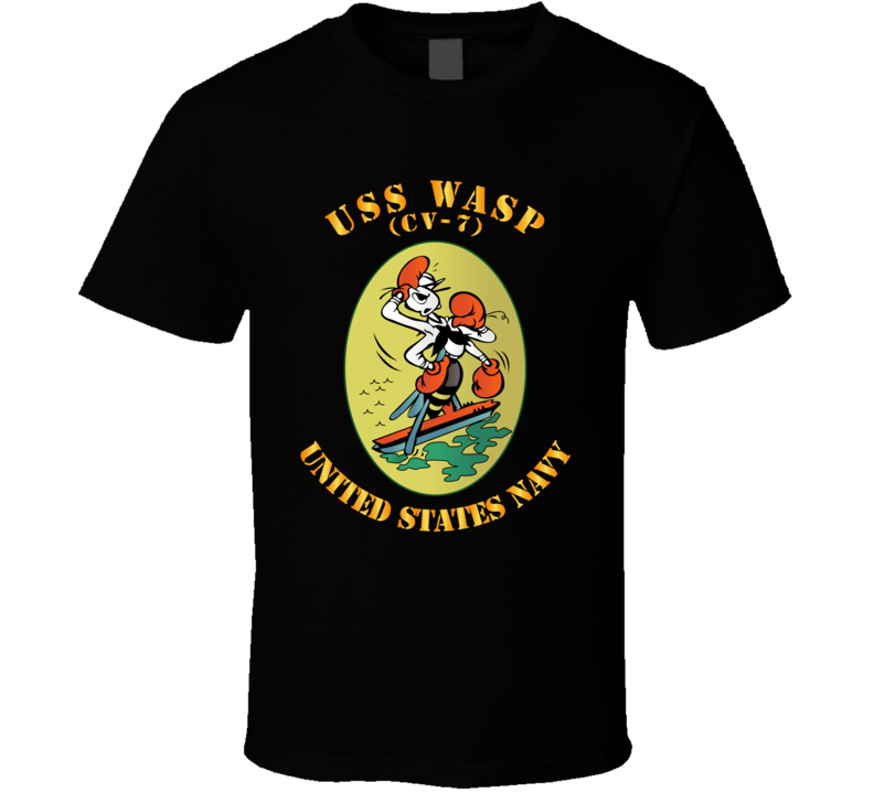 Navy - USS Wasp (CV 7) V1 Classic T Shirt