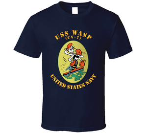 Navy - USS Wasp (CV 7) V1 Classic T Shirt