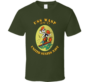 Navy - USS Wasp (CV 7) V1 Classic T Shirt